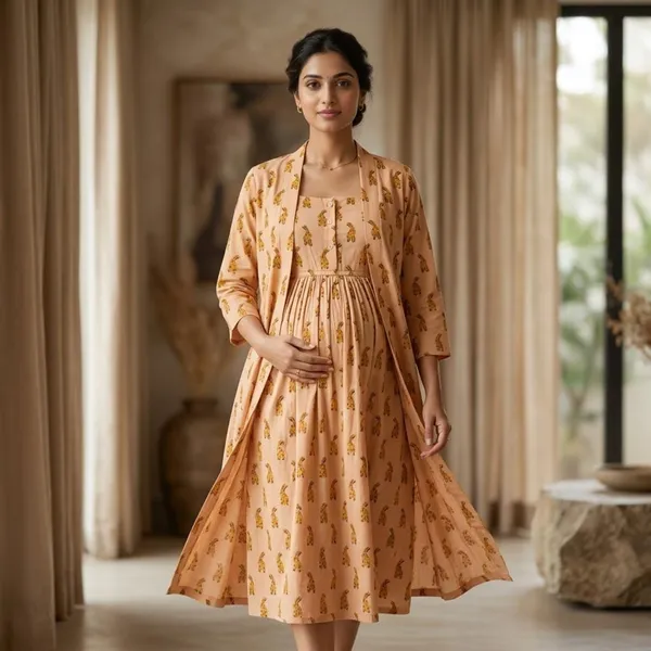 Amber_Botanic_Layered_Maternity_Dress