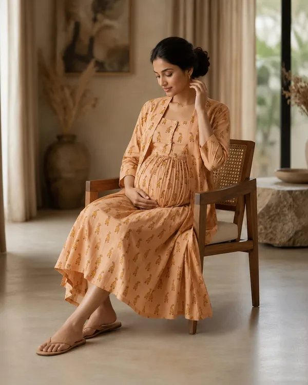 Amber_Botanic_Layered_Maternity_Dress