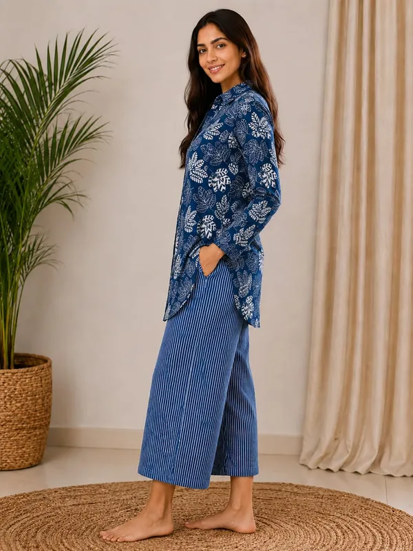 Indigo_Leaf_Print_Maternity_Tunic