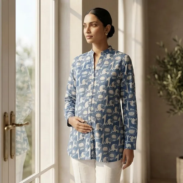 The_Serene_Safari_Printed_Maternity_Tunic