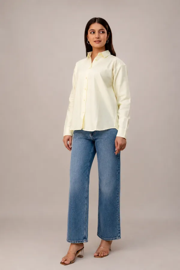 Light_Yellow_Linen_Blend_Solid_Full_Sleeve_Shirt_For_Women