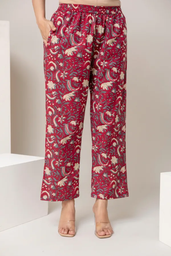 Printed_Pure_Cotton_Collar_Neck_Shirt_With_Trousers