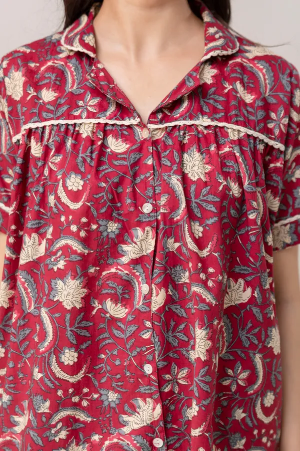 Printed_Pure_Cotton_Collar_Neck_Shirt_With_Trousers