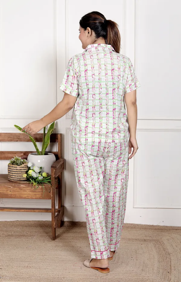 Multicolour_Cotton_Soft_&_Breathable_Printed_Short_Sleeve_Night_Suit_Set_For_Women_&_Girls