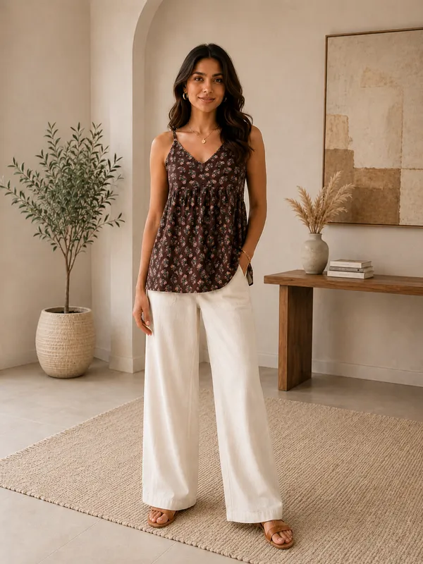 ANNA_MONNA_Floral_Print_Cotton_Top