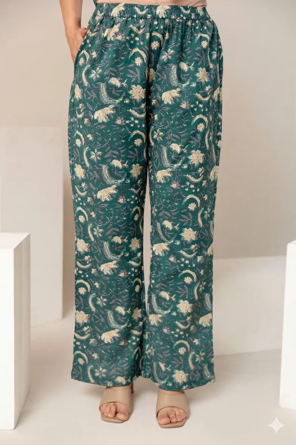 Printed_Pure_Cotton_Collar_Neck_Shirt_With_Trousers_For_Women