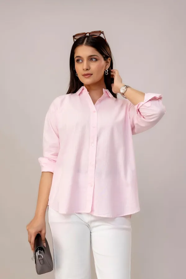Pink_Linen_Blend_Solid_Full_Sleeve_Regular_Fit_Shirt_For_Women