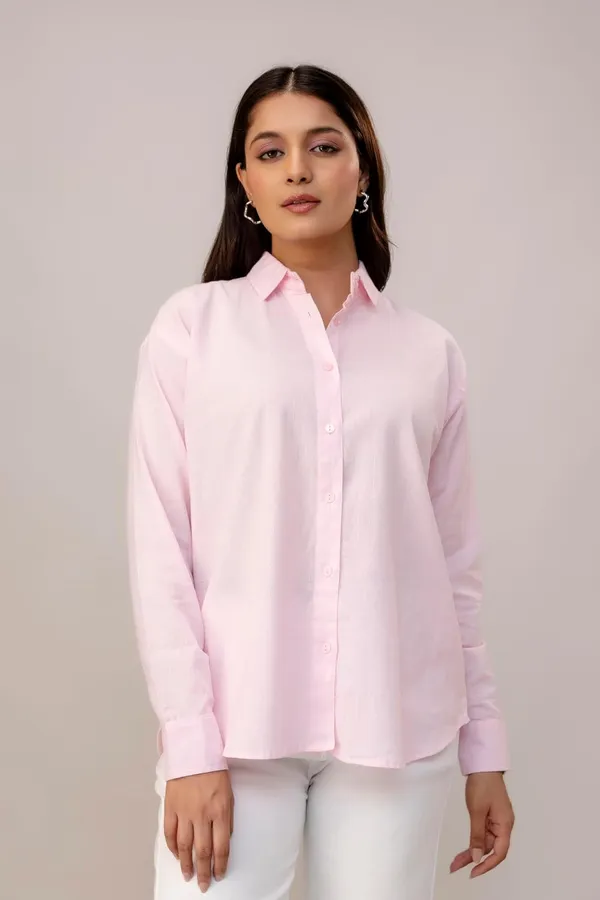Pink_Linen_Blend_Solid_Full_Sleeve_Regular_Fit_Shirt_For_Women