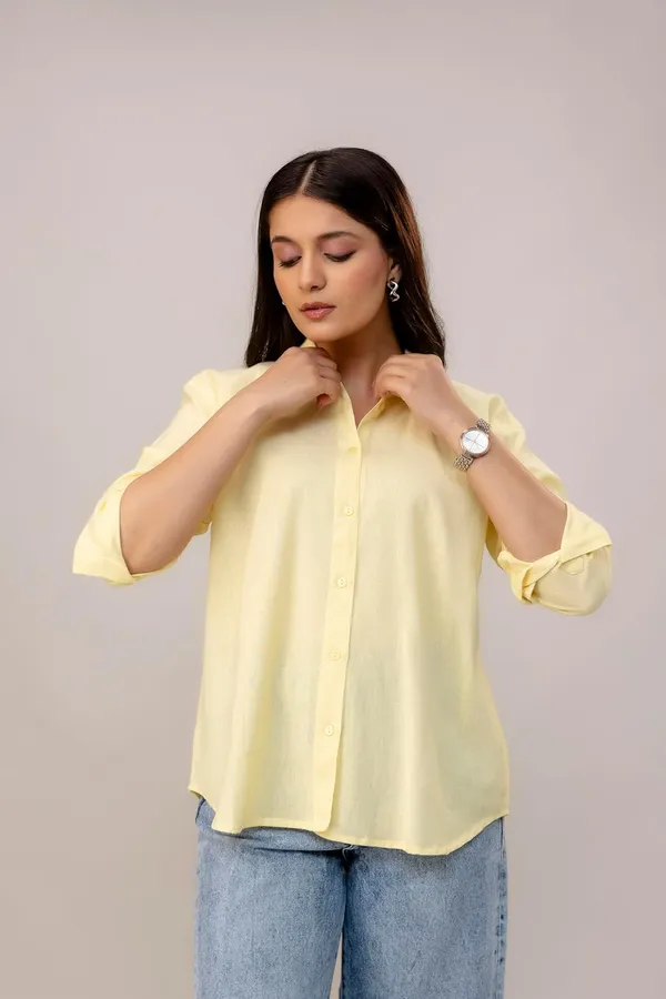 Pastel_Yellow_Linen_Blend_Solid_Full_Sleeve_Regular_Fit_Shirt_For_Women
