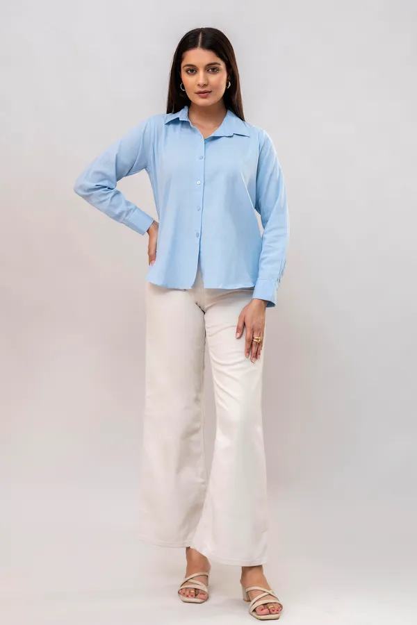 Regular_Fit_Blue_Linen_Blend_Solid_Full_Sleeve_Shirt_For_Women