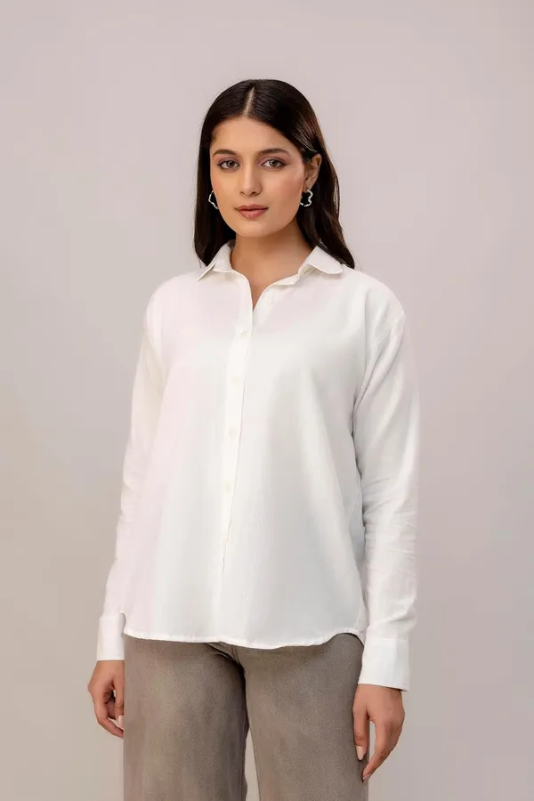 White_Linen_Blend_Solid_Full_Sleeve_Oversized_Fit_Shirt_For_Women
