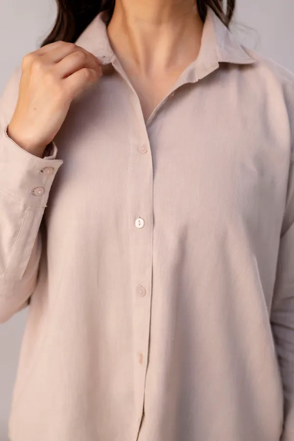 Beige_Linen_Blend_Solid_Full_Sleeve_Regular_Fit_Shirt_For_Women