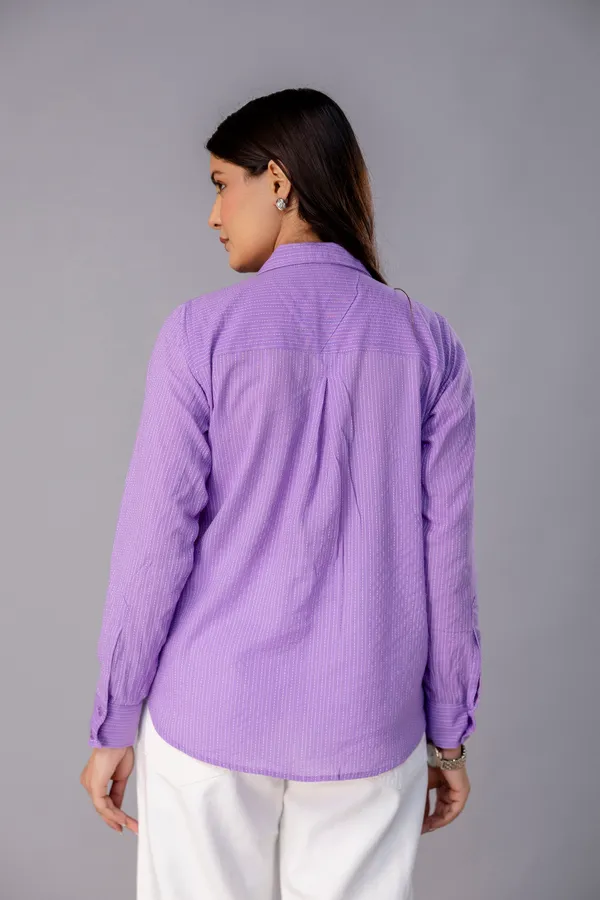 Purple_Katha_Organic_Cotton_Solid_Full_Sleeve_Regular_Fit_Shirt_For_Women
