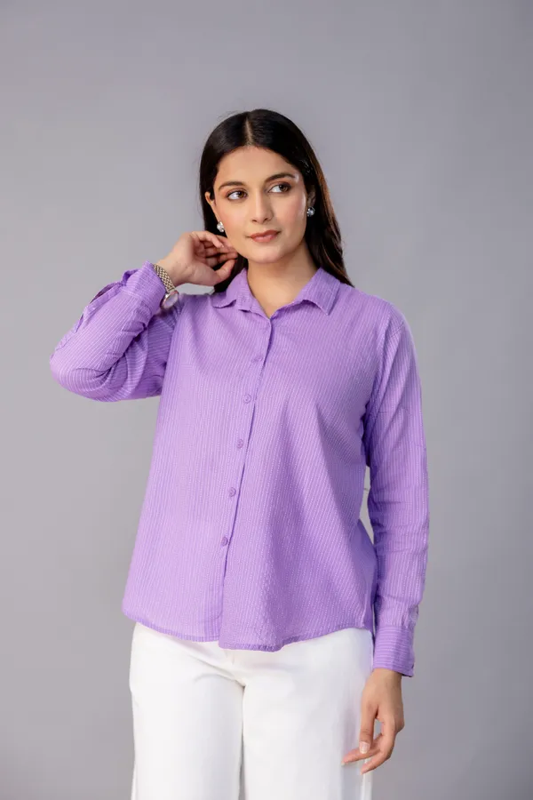 Purple_Katha_Organic_Cotton_Solid_Full_Sleeve_Regular_Fit_Shirt_For_Women