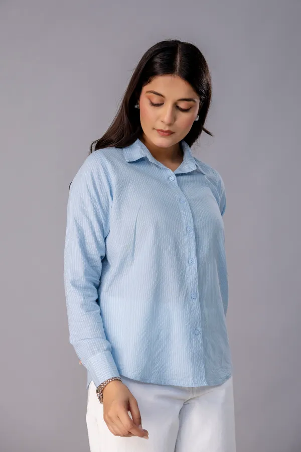 Light_Blue_Katha_Organic_Cotton_Solid_Full_Sleeve_Regular_Fit_Shirt_For_Women