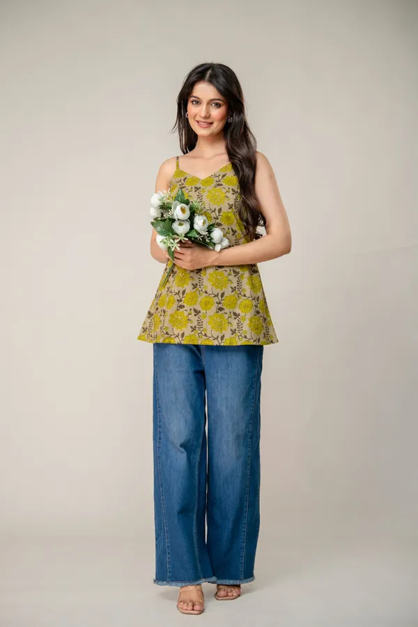ANNA_MONNA_Floral_Printed_Cotton_Top