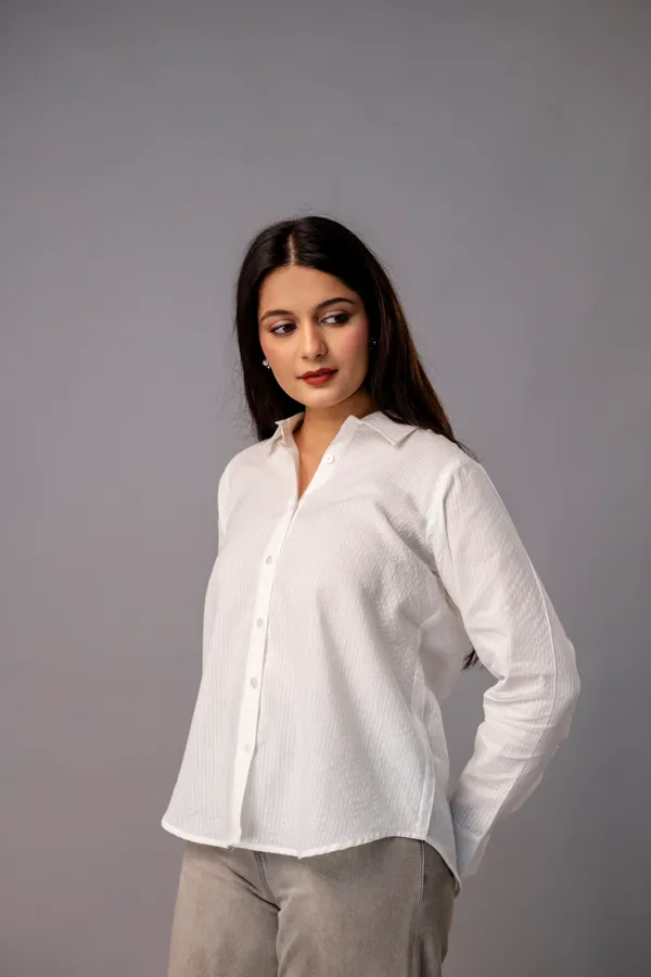 White_Classic_Katha_Cotton_Regular_Fit_Full_Sleeve_Collared_Neck_Shirt_For_Women