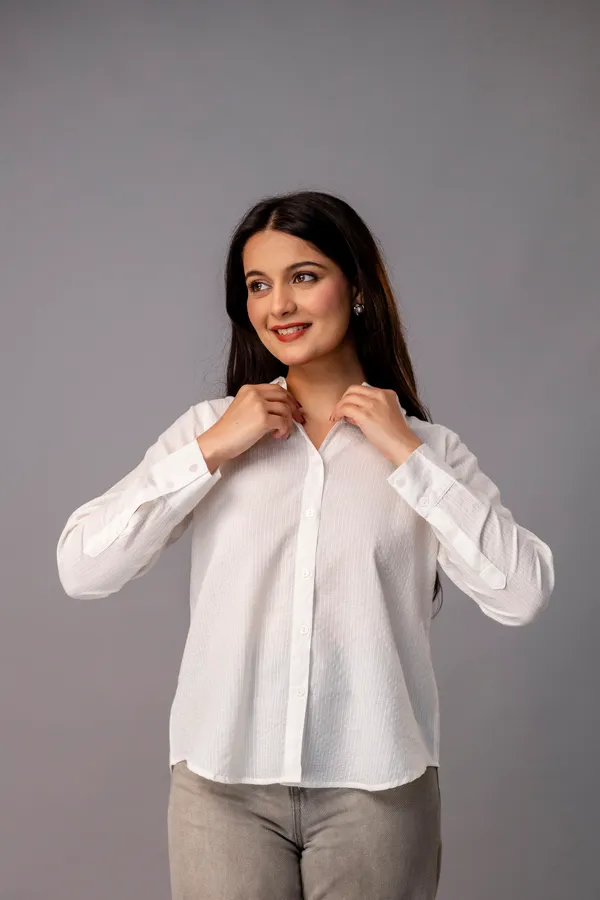 White_Classic_Katha_Cotton_Regular_Fit_Full_Sleeve_Collared_Neck_Shirt_For_Women