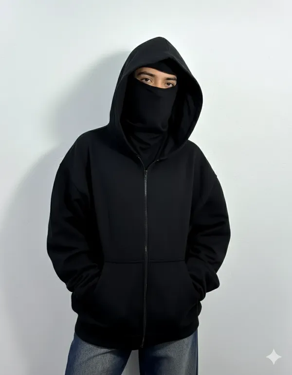 Black_Cotton_Balaclava_Ninja_Hoodie_For_Men_&_Women