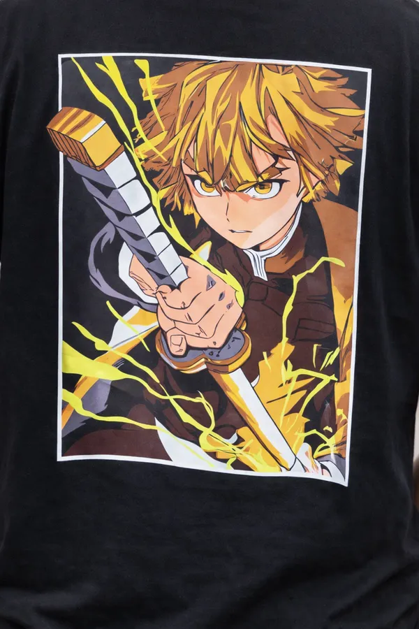 Anime_Thunder_Sword_Graphic_T-Shirt_–_Black