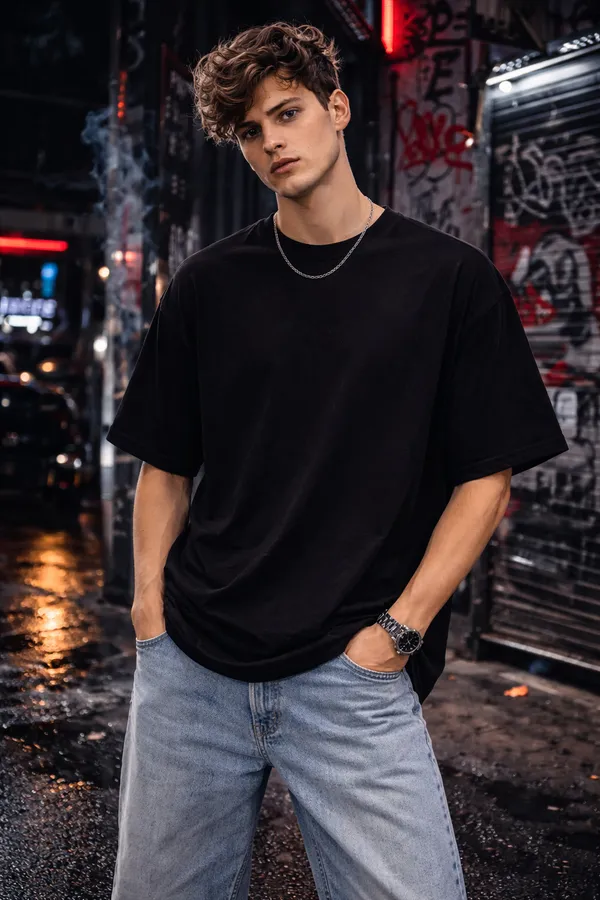 Dark_Demon_Warrior_Graphic_Oversized_T-Shirt_–_Streetwear_Back_Print_Black_Tee
