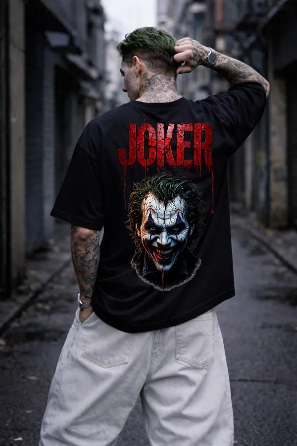 Dark_Joker_Laugh_Graphic_Oversized_T-Shirt_–_Streetwear_Back_Print_Black_Tee
