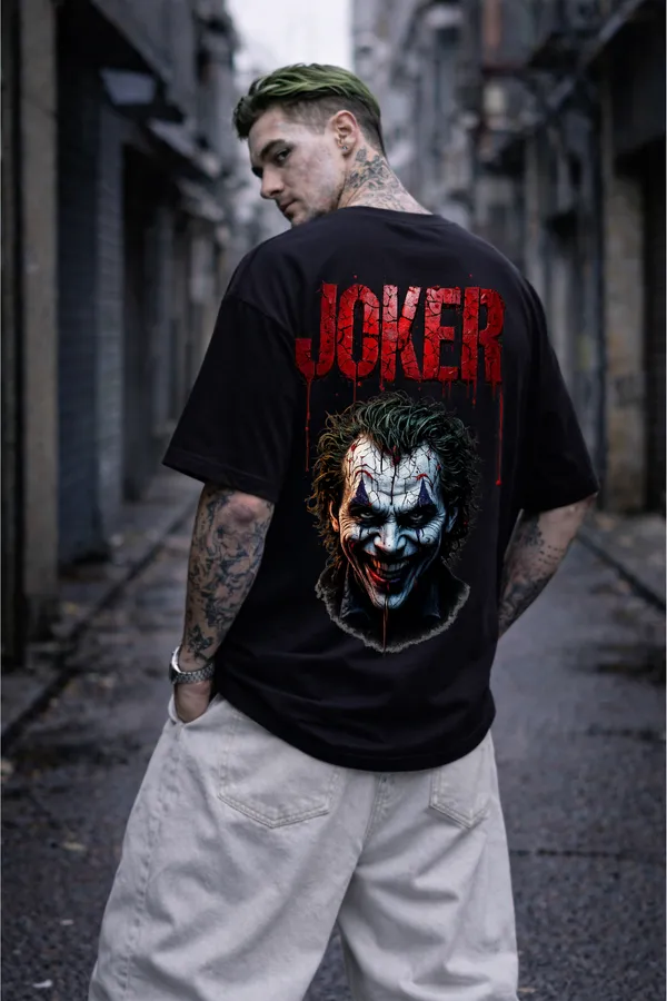 Dark_Joker_Laugh_Graphic_Oversized_T-Shirt_–_Streetwear_Back_Print_Black_Tee