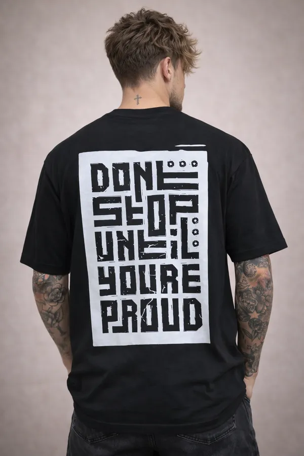 Don’t_Shop_Until_You’re_Proud_Typography_T-Shirt_–_Black
