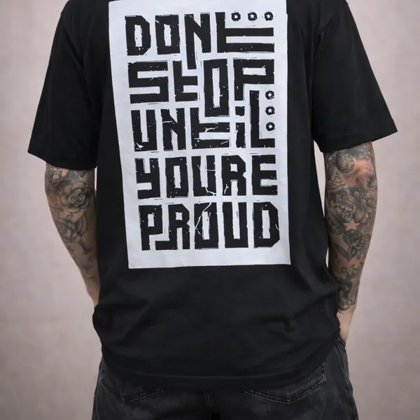 Don’t_Shop_Until_You’re_Proud_Typography_T-Shirt_–_Black