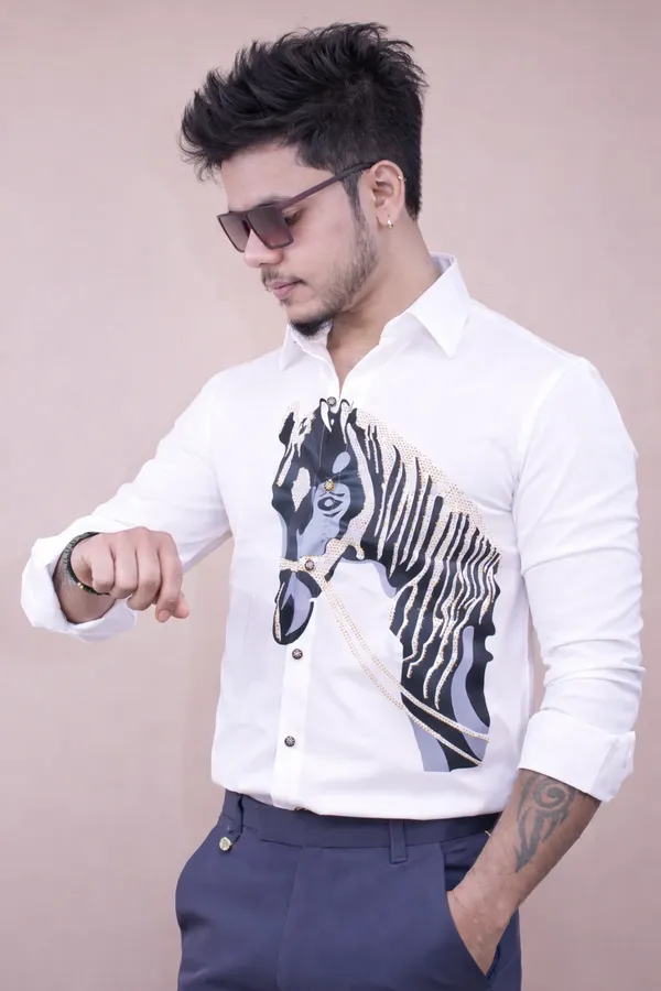 White_Horse_Printed_Party_Shirt_Grace_Meets_Power_For_Men
