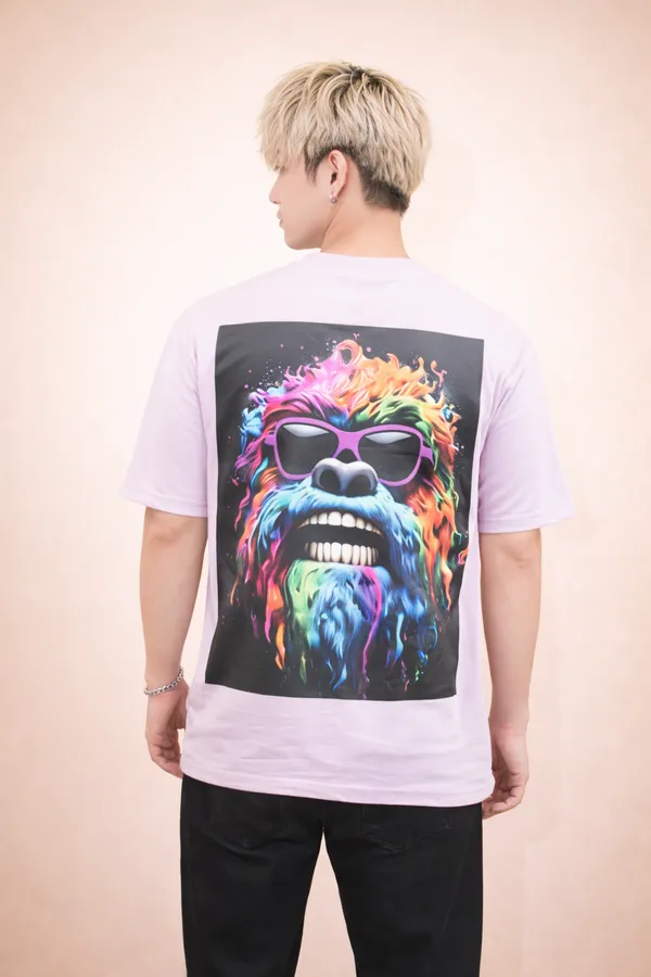 Lavender_Oversized_Gorilla_Back_Print_T-Shirt