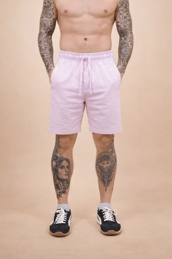 Men’s_Pastel_Pink_Cotton_Shorts_–_Soft_Comfort_Everyday_Wear