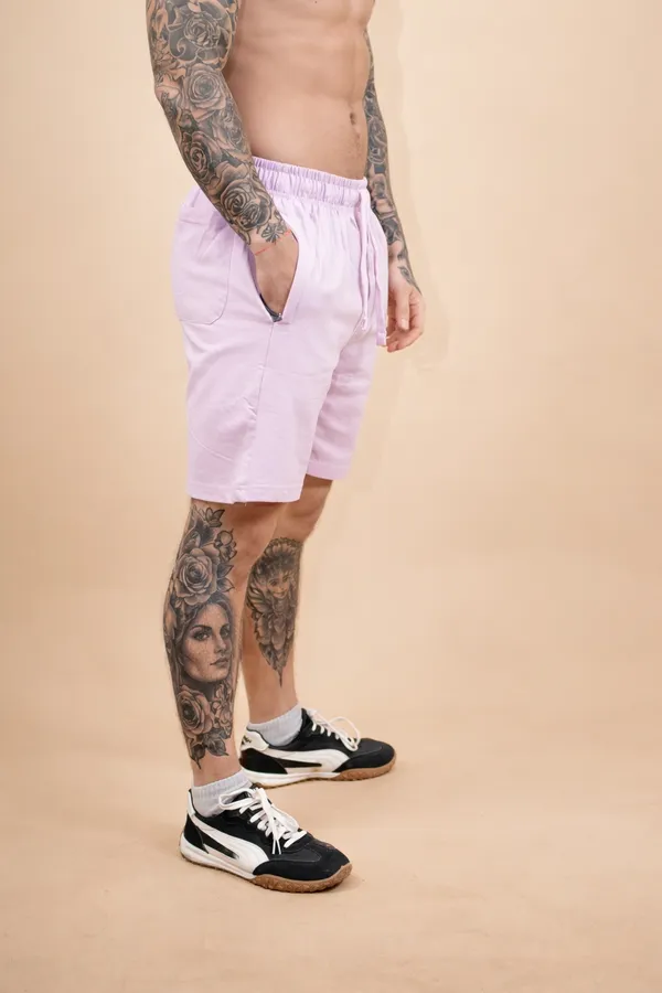 Men’s_Pastel_Pink_Cotton_Shorts_–_Soft_Comfort_Everyday_Wear