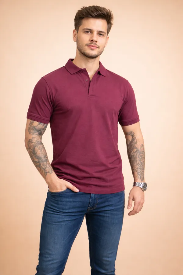 Men’s_Premium_Maroon_Polo_T-Shirt_–_Classic_Fit,_Everyday_Style