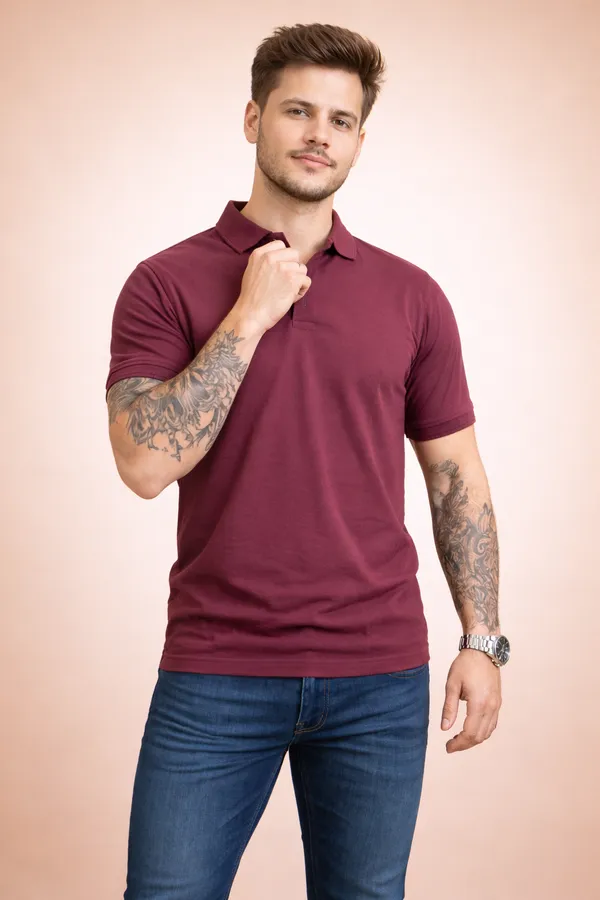 Men’s_Premium_Maroon_Polo_T-Shirt_–_Classic_Fit,_Everyday_Style