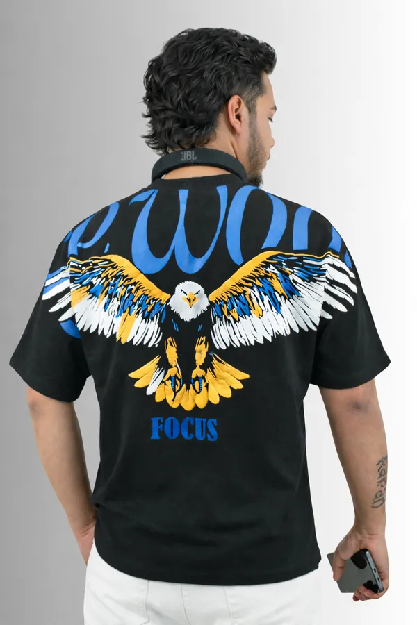 Focus_Eagle_Puff_Print_Oversized_T-Shirt_–_Black_(240_GSM_Cotton_Terry)