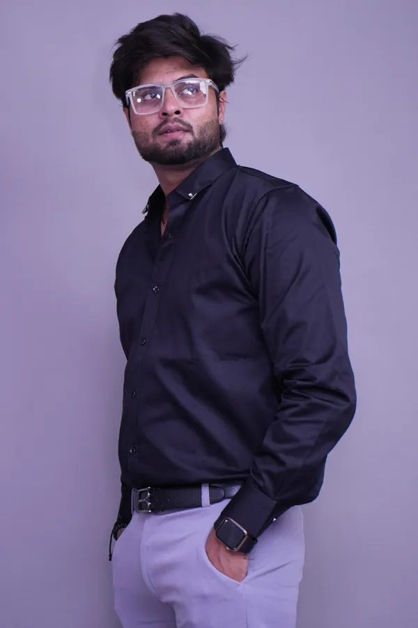Ash_Black_Linen_Blend_Shirt_For_Men