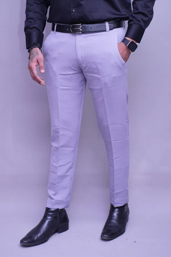 Light_Grey_Regular_Fit_Textured_Trouser_For_Men