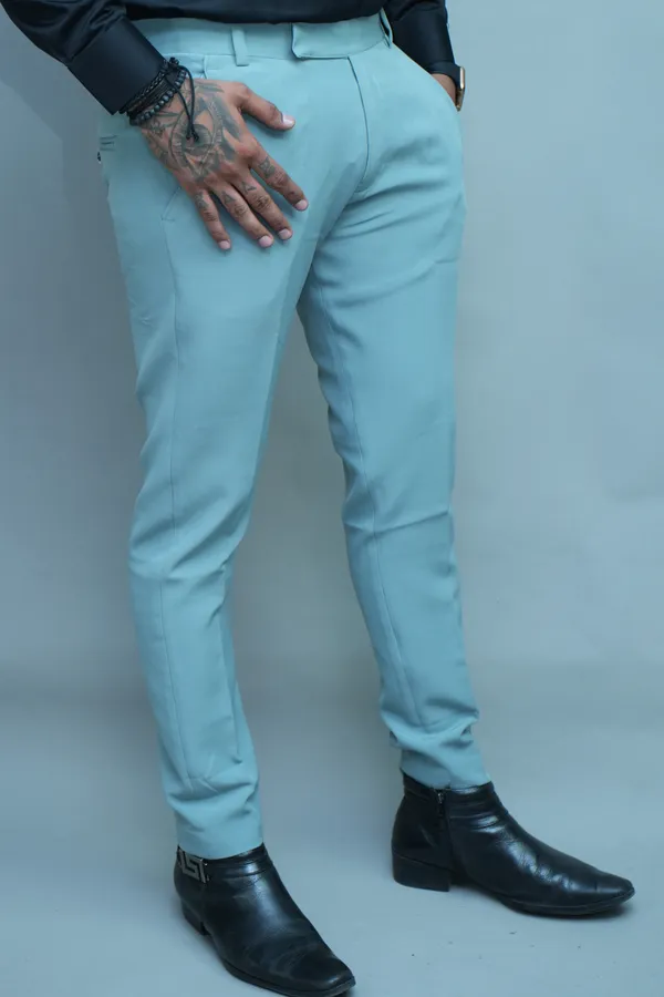 Light_Green_Regular_Fit_Textured_Trouser_For_Men