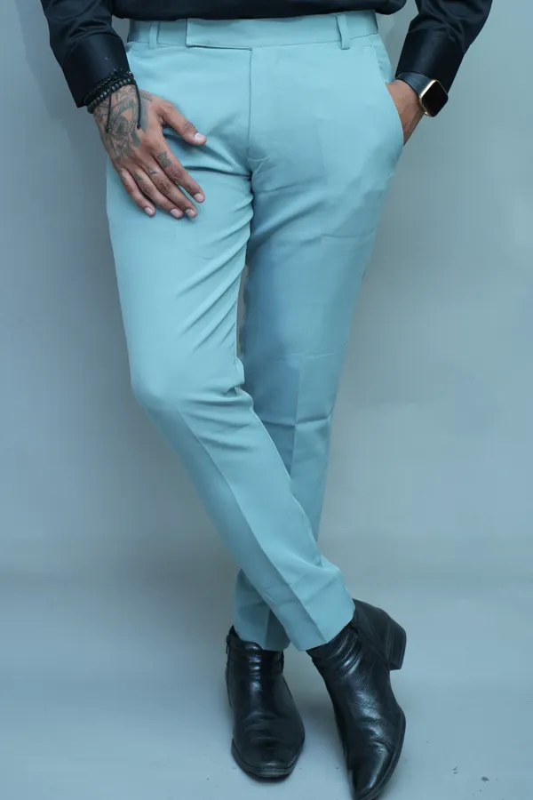 Light_Green_Regular_Fit_Textured_Trouser_For_Men