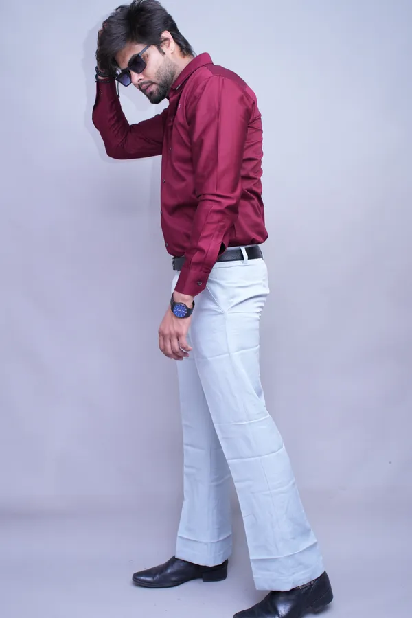 Maroon_Auburn_Linen_Blend_Shirt_For_Men