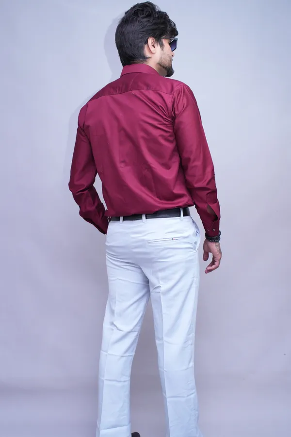 Maroon_Auburn_Linen_Blend_Shirt_For_Men