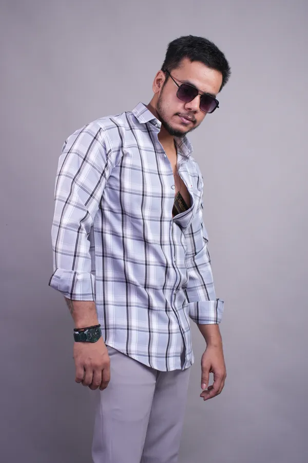 Sky_Checks_Slim_Fit_Shirt_For_Men