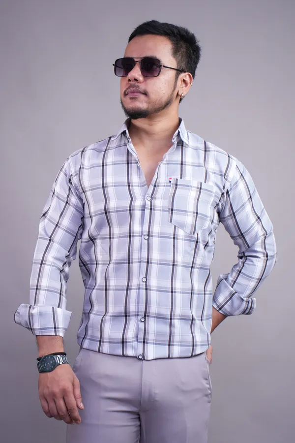 Sky_Checks_Slim_Fit_Shirt_For_Men
