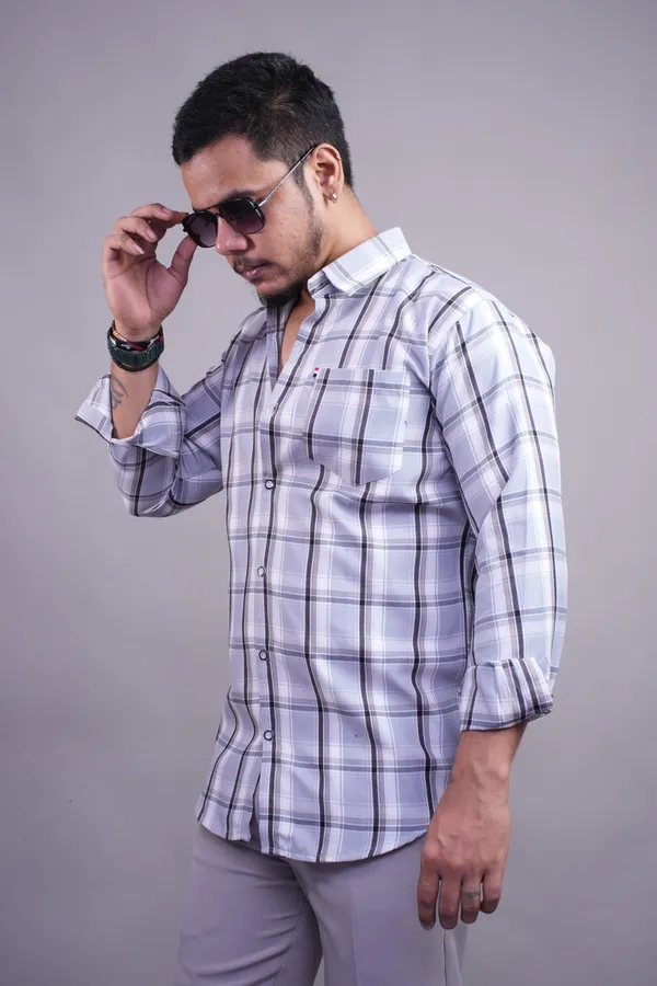 Sky_Checks_Slim_Fit_Shirt_For_Men