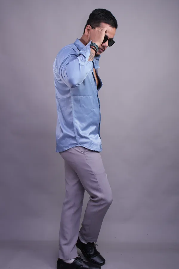 Cornflower_Mandarique_Linen_Blend_Shirt_For_Men