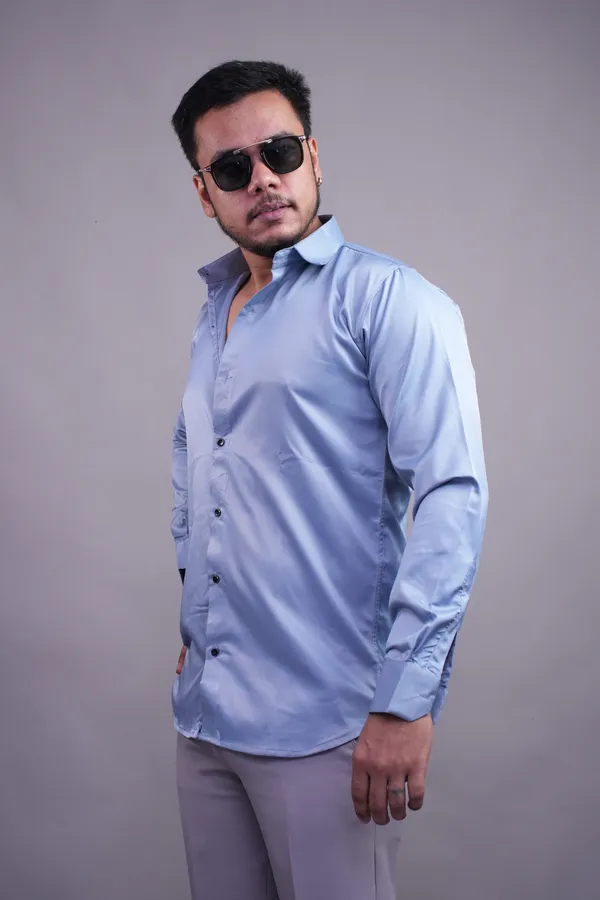 Cornflower_Mandarique_Linen_Blend_Shirt_For_Men