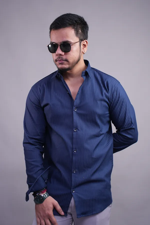 Navy_Blue_Classy_Striped_Shirt_For_Men