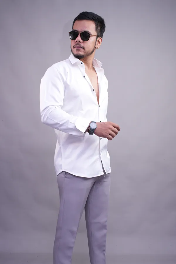 White_Mandarique_Linen_Blend_Shirt_For_Men