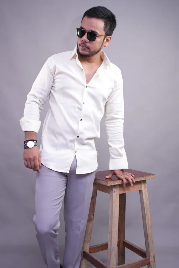 Yellow_Blonde_Striped_Shirt_For_Men